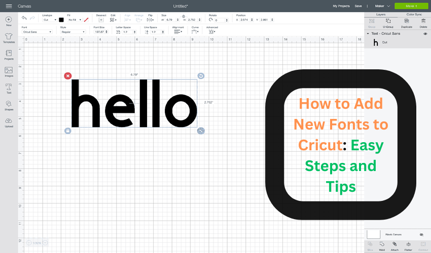 how to add new fonts to cricut